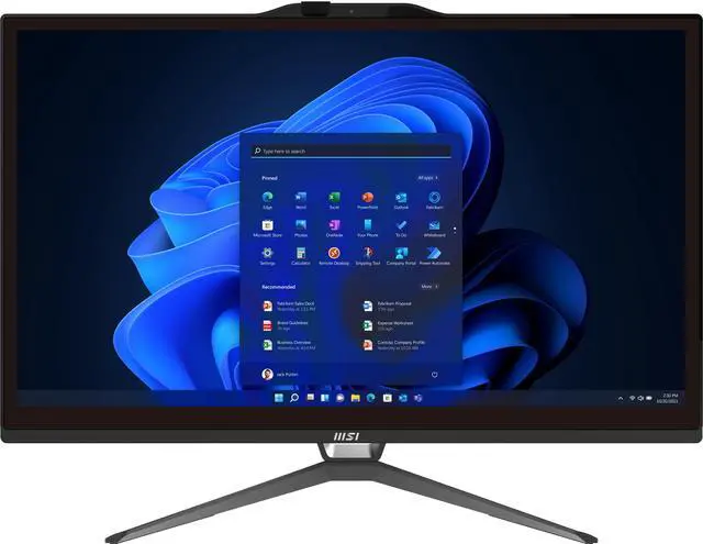 Alt view image 5 of 10 - MSI All-in-One Computer PRO AP222T 13M-004US Intel Core i5-13400 8GB DDR4 500GB PCIe SSD 21.5" Touchscreen Windows 11 Pro 64-bit
