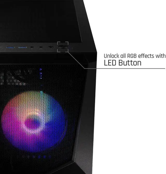 Alt view image 6 of 6 - MSI Codex R Gaming Desktop, Intel Core i5 12th Gen 12400F, NVIDIA GeForce RTX 4060, 16GB DDR5, 1TB NVMe SSD, Windows 11 Home (12NUC5-066CA)