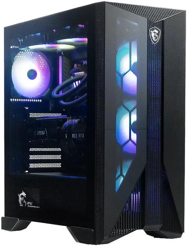 Alt view image 2 of 4 - MSI Gaming Desktop Intel Core i7-13700F 2.10 GHz NVIDIA GeForce RTX 4070 32GB DDR5 2TB HDD + 1 TB PCIe SSD Windows 11 Home AEGIS R 13NUE-452US