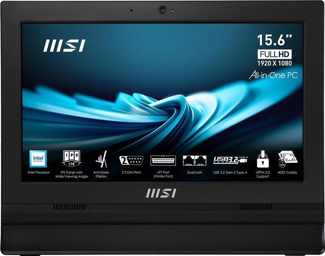 Alt view image 11 of 16 - MSI All-in-One Computer PRO AP162T ADL-020US Intel N100 4GB DDR4 128GB PCIe SSD 15.6" Touchscreen Windows 11 Pro 64-bit