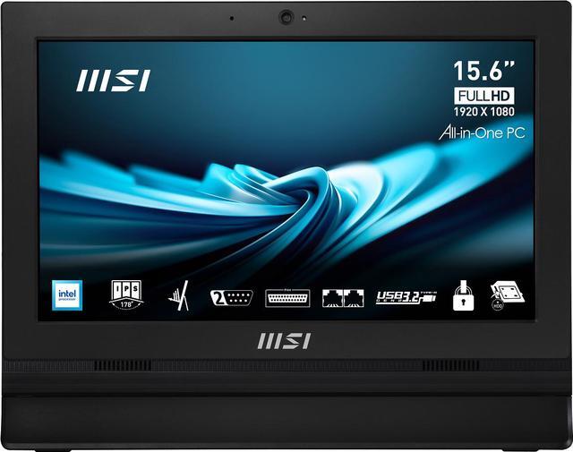 Alt view image 2 of 16 - MSI All-in-One Computer PRO AP162T ADL-020US Intel N100 4GB DDR4 128GB PCIe SSD 15.6" Touchscreen Windows 11 Pro 64-bit