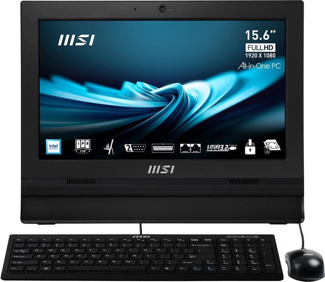 Alt view image 12 of 16 - MSI All-in-One Computer PRO AP162T ADL-020US Intel N100 4GB DDR4 128GB PCIe SSD 15.6" Touchscreen Windows 11 Pro 64-bit