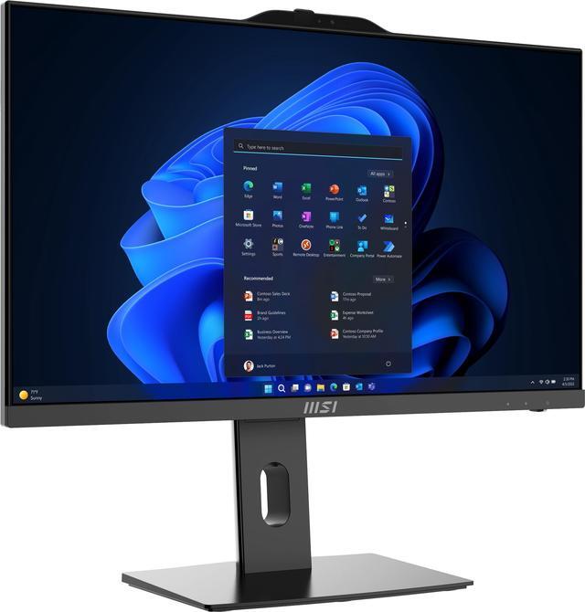 Alt view image 9 of 20 - MSI All-in-One Computer PRO AP242P 14M-644US Intel Core i5-14400 8GB DDR5 1TB PCIe SSD 23.8" Windows 11 Home 64-bit