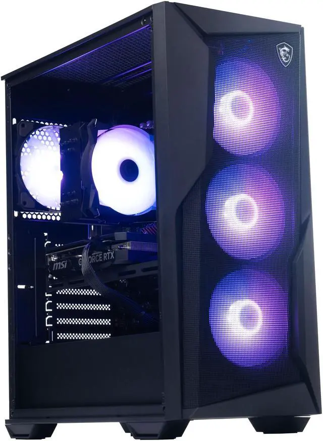 Alt view image 7 of 9 - MSI Gaming PC Codex R2 B14NUC7-095US Intel Core i7-14700F 32GB DDR5 2 TB PCIe SSD GeForce RTX 4060 Windows 11 Home 64-bit