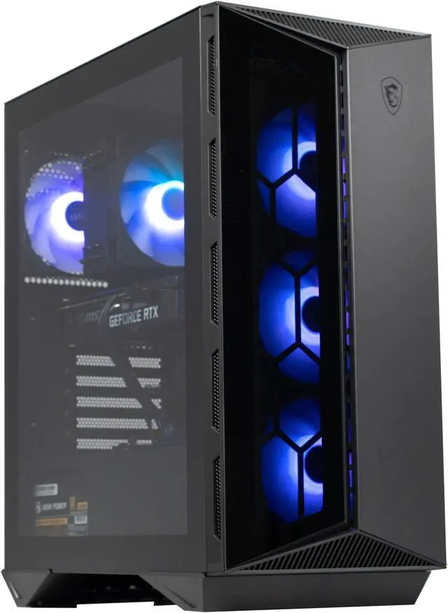 Alt view image 2 of 10 - MSI Aegis R Gaming Desktop PC, Intel Core i7-14700F, GeForce RTX 4070 SUPER, 16GB DDR5, 1TB PCIe SSD, Windows 11 Home, Aegis R 14NUE7-680US