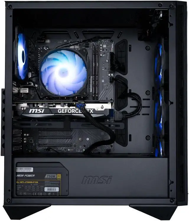 Alt view image 3 of 5 - MSI Gaming Desktop Aegis Z 7NUD-839US AMD Ryzen 7 7700 32GB DDR5 2TB PCIe SSD GeForce RTX 4060 Ti Windows 11 Home 64-bit