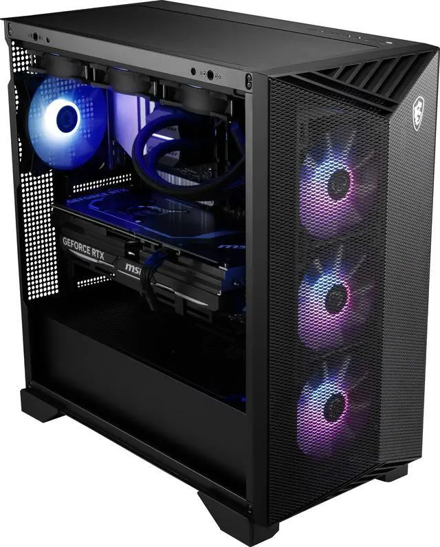 Alt view image 7 of 14 - MSI Aegis RS2 Gaming PC, Intel Core i9-14900KF, GeForce RTX 4070 Ti SUPER, 32GB DDR5, 2 TB PCIe SSD, Windows 11 Home, Aegis RS2 C14NUF9-867US