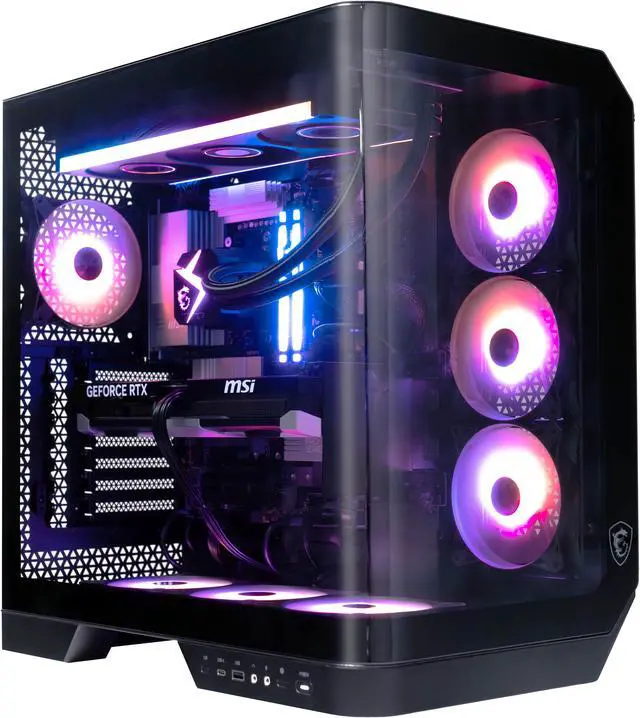 Main image of MSI Vision RS Series Gaming Desktop PC Intel Core Ultra 9 285K 64GB DDR5 2 TB SSD GeForce RTX 5070 Ti Windows 11 Pro (Vision RS AI 2NVR9-1292US)