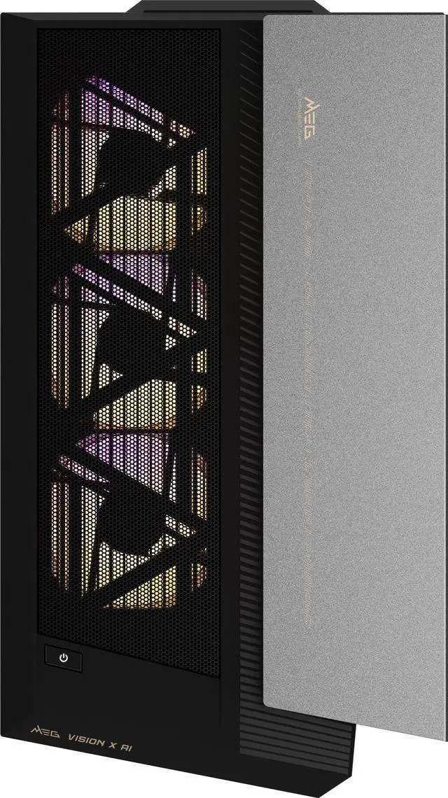 Alt view image 10 of 14 - MSI Gaming Desktop PC MEG Vision X AI 2NVZ9-045US Intel Core Ultra 9 285K 64GB DDR5 2TB NVMe SSD GeForce RTX 5090 Windows 11 Pro