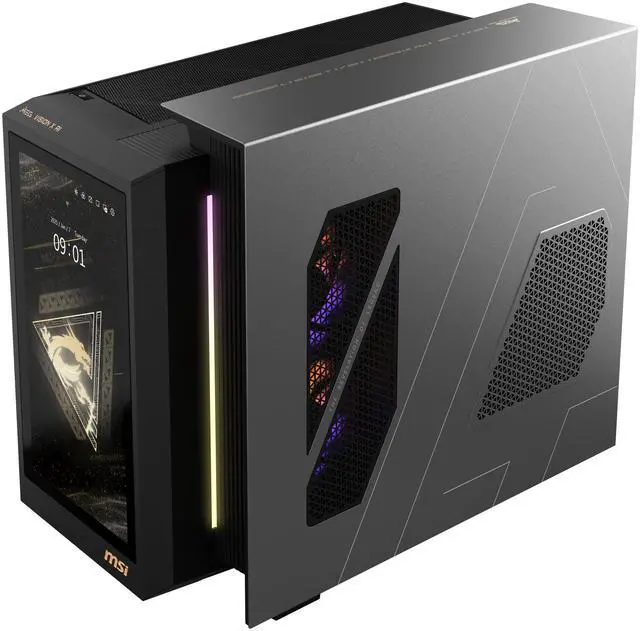 Alt view image 15 of 14 - MSI Gaming Desktop PC MEG Vision X AI 2NVZ9-045US Intel Core Ultra 9 285K 64GB DDR5 2TB NVMe SSD GeForce RTX 5090 Windows 11 Pro