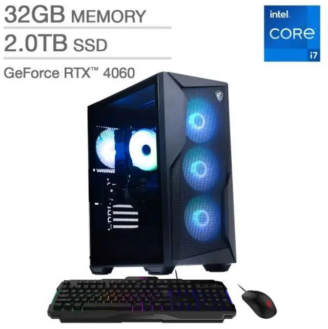 Alt view image 3 of 3 - MSI CODEX R2 Gaming Desktop Intel Core i7-14700F GeForce RTX 4060 32GB DDR5 2 TB NVMe SSD Windows 11 Home B14NUC7-240US