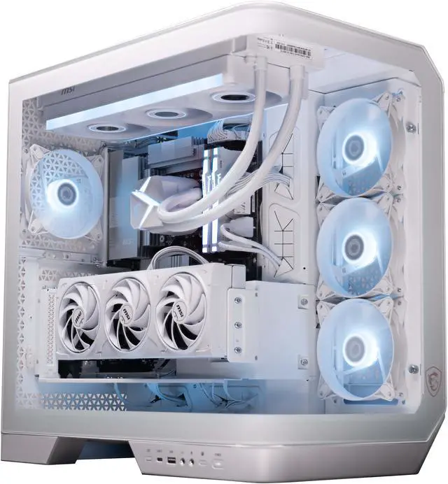 Alt view image 2 of 7 - MSI Gaming Desktop PC Vision RS AI 2NVV7-1466US Intel Core Ultra 7 265K 64GB DDR5 2TB NVMe SSD GeForce RTX 5080 Windows 11 Home