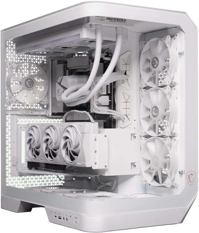 Alt view image 4 of 7 - MSI Gaming Desktop PC Vision RS AI 2NVV7-1466US Intel Core Ultra 7 265K 64GB DDR5 2TB NVMe SSD GeForce RTX 5080 Windows 11 Home