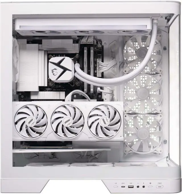 Alt view image 5 of 7 - MSI Gaming Desktop PC Vision RS AI 2NVV7-1466US Intel Core Ultra 7 265K 64GB DDR5 2TB NVMe SSD GeForce RTX 5080 Windows 11 Home
