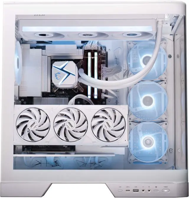 Alt view image 3 of 7 - MSI Gaming Desktop PC Vision RS AI 2NVV7-1466US Intel Core Ultra 7 265K 64GB DDR5 2TB NVMe SSD GeForce RTX 5080 Windows 11 Home