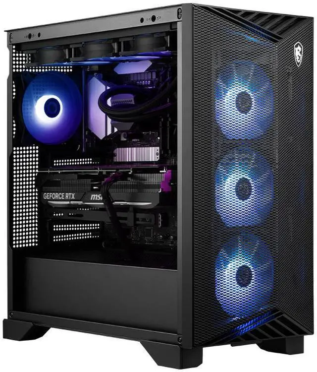 Alt view image 4 of 7 - MSI Aegis RS2 AI Gaming Desktop Intel Core Ultra 7 265K NVIDIA GeForce RTX 4070 SUPER 32GB RAM 2TB PCIe SSD Windows 11 Pro (C2NUE7-1075US)