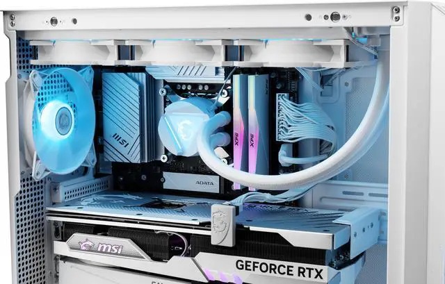 Alt view image 11 of 20 - MSI Gaming Desktop PC Aegis RS2 AI A2NVP7-1480US Intel Core Ultra 7 265K 32GB DDR5 2TB NVMe SSD GeForce RTX 5070 Windows 11 Home