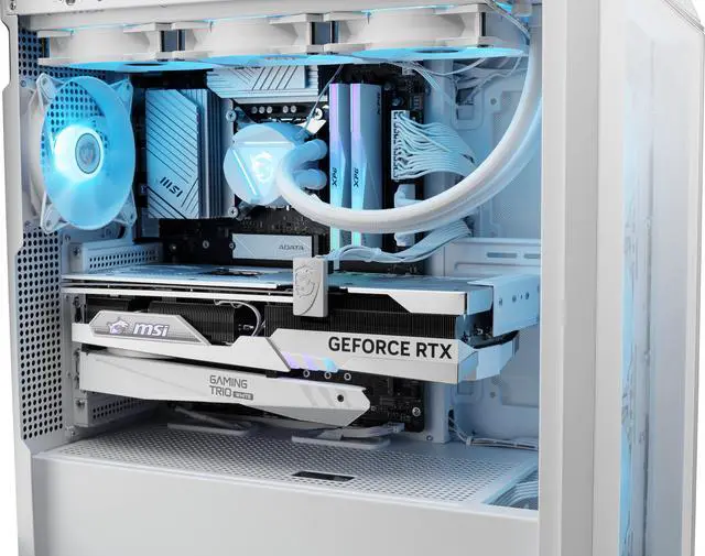 Alt view image 12 of 20 - MSI Gaming Desktop PC Aegis RS2 AI A2NVP7-1480US Intel Core Ultra 7 265K 32GB DDR5 2TB NVMe SSD GeForce RTX 5070 Windows 11 Home