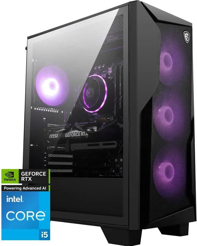 Main image of MSI Gaming Desktop PC Codex R2 B14NVL5-447US Intel Core i5-14400F 16GB DDR5 1TB NVMe SSD GeForce RTX 5060 Windows 11 Home