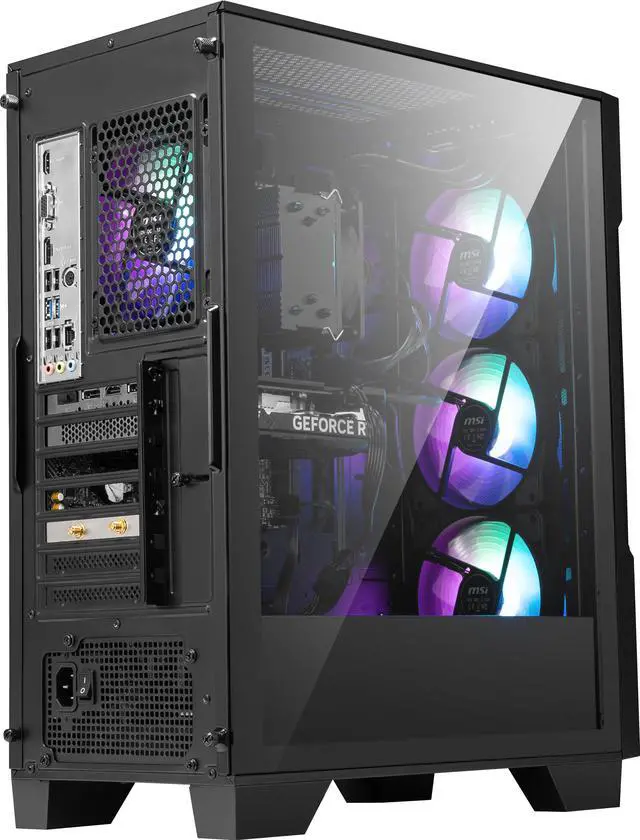 Alt view image 11 of 19 - MSI Gaming Desktop PC Codex Z2 D8NVL-488US AMD Ryzen 5 8400F 16GB DDR5 1TB NVMe SSD GeForce RTX 5060 Windows 11 Home