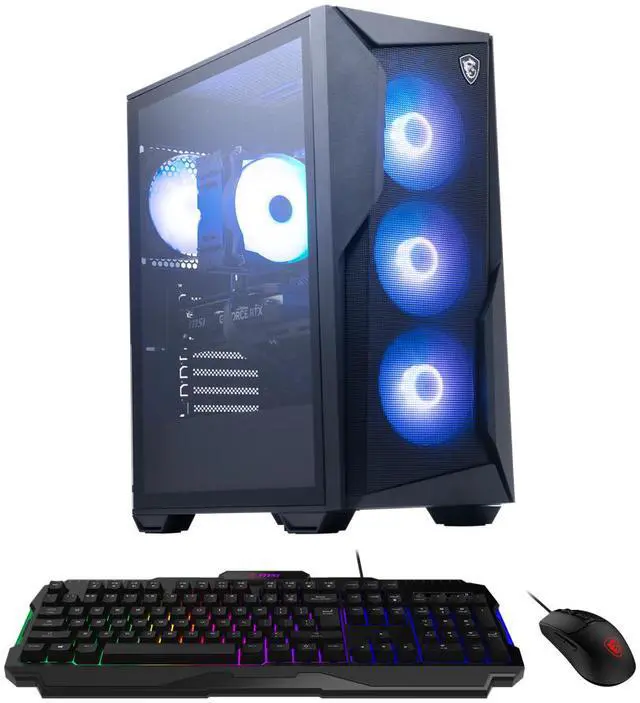 Alt view image 2 of 13 - MSI Gaming Desktop PC Codex R2 B14NVK5-604US Intel Core i5-14400F 16GB DDR5 1TB NVMe SSD GeForce RTX 5050 Windows 11 Home