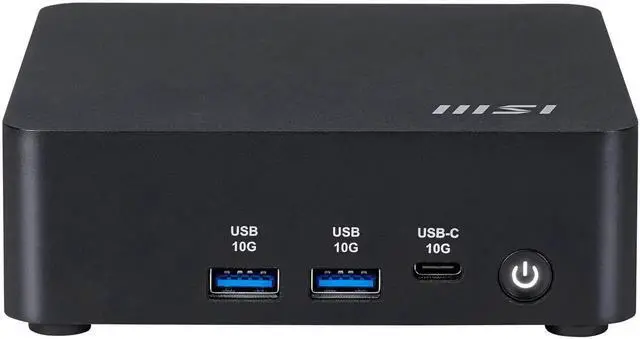 Main image of MSI Cubi 5 12M, NUC Mini PC, Intel Core i5-1235U, 16GB(8GB*2) Memory, 2TB SSD, WiFi 6, BT 5.3, Dual LAN, ThunderBOLT 4 Type C, Black, Windows 11 Home Advance (12M-494US)