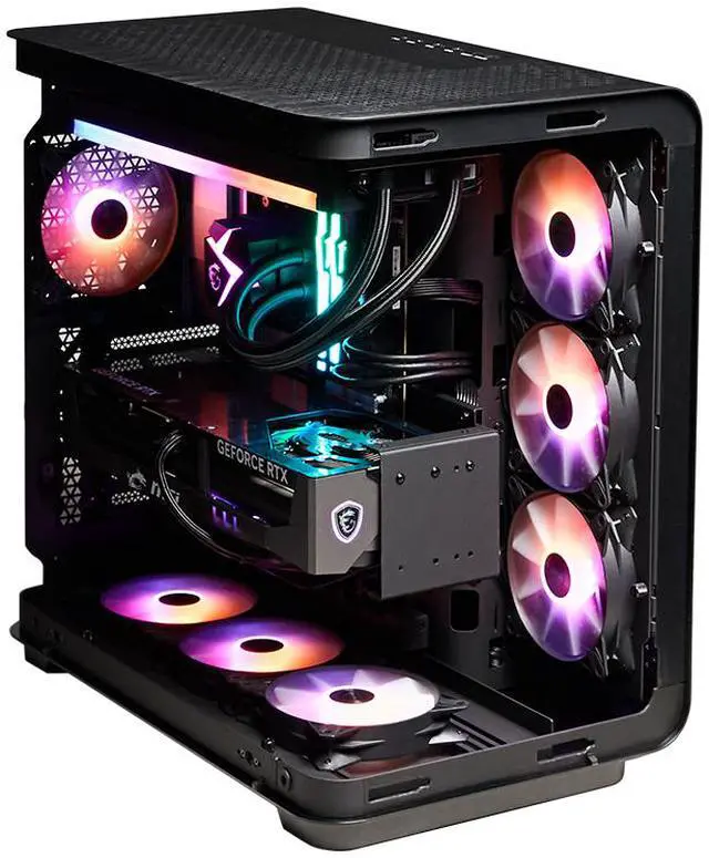 Alt view image 2 of 5 - MSI Vision Elite Gaming Desktop Intel Core Ultra 9 285K NVIDIA GeForce RTX 5070 TI 64GB RAM 2TB NVMe SSD Windows 11 Pro