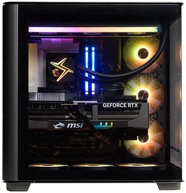 Alt view image 3 of 5 - MSI Vision Elite Gaming Desktop Intel Core Ultra 9 285K NVIDIA GeForce RTX 5070 TI 64GB RAM 2TB NVMe SSD Windows 11 Pro