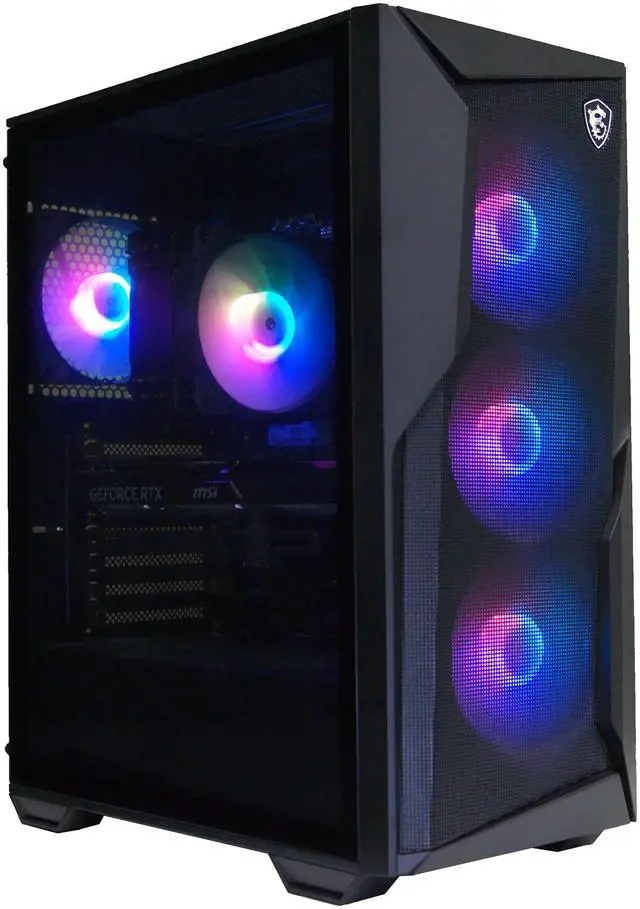 Main image of MSI Codex R2 AI Gaming PC, Intel Core Ultra 7 265, NVIDIA GeForce RTX 5060 Ti 16GB, 32GB DDR5 6000, 2TB NVMe SSD, Windows 11 Home, Includes Gaming Mouse & Keyboard (Codex R2 AI B2NVN7-450US)