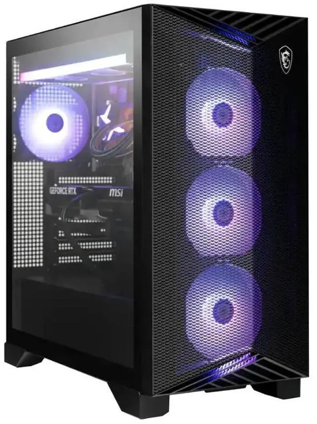 Alt view image 2 of 5 - MSI Gaming Desktop PC AEGIS ZS2 C9NVR-1462US AMD Ryzen 9 9900X 32GB DDR5 2TB NVMe SSD GeForce RTX 5070 Ti Windows 11 Home 64-bit