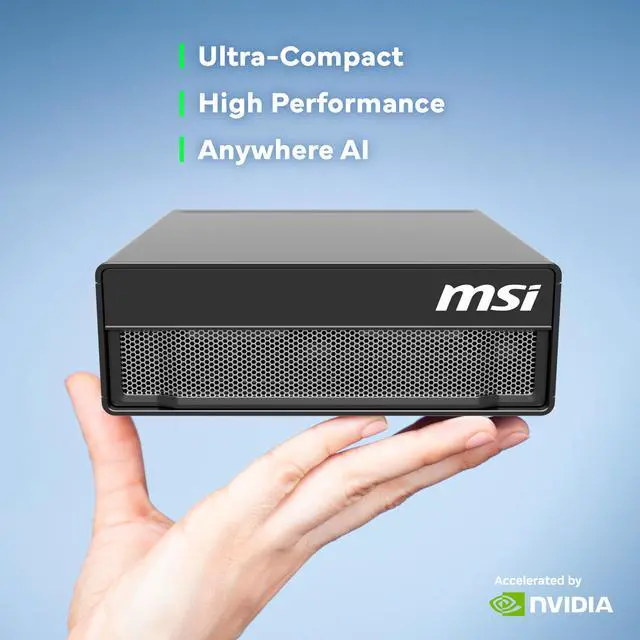 Alt view image 8 of 18 - MSI Personal AI Supercomputer EdgeXpert-11SUS 128GB LXDDR5x 4TB SSD with self-encryption SSD