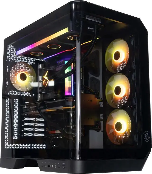 Alt view image 2 of 6 - MSI Gaming Desktop PC VISION R 14NUE7-1021US Intel Core i7-14700F 32GB DDR5 2TB NVMe SSD GeForce RTX 4070 SUPER Windows 11 Home