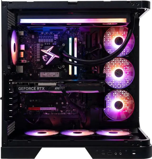 Alt view image 3 of 6 - MSI Gaming Desktop PC VISION R 14NUE7-1021US Intel Core i7-14700F 32GB DDR5 2TB NVMe SSD GeForce RTX 4070 SUPER Windows 11 Home
