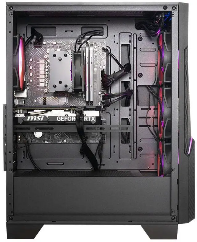 Alt view image 4 of 7 - MSI CODEX R2 Gaming Desktop Intel Core i5-14400F 16GB RAM 1TB NVMe SSD NVIDIA GeForce RTX 5060 Windows 11 Home (D14NVL5-474US)