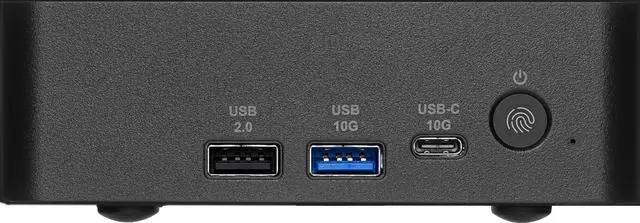 Alt view image 8 of 18 - MSI Cubi NUC AI+ 3MG-021US Mini PC , Intel Core Ultra 5-322, 16GB Memory, 1TB NVMe SSD, WiFi 7, BT 5.4, Windows 11 Pro NG, External Power Switch, Black, 3Y advanced replacement warranty