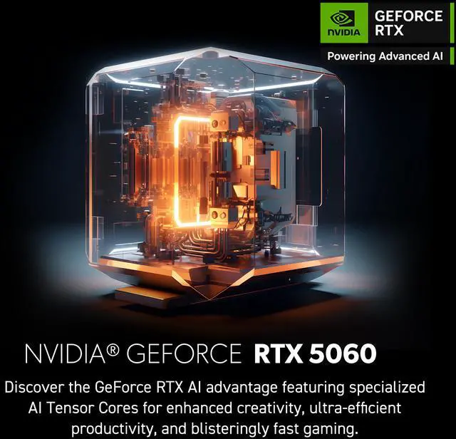 Alt view image 12 of 19 - MSI Codex Z2 B8NVL-694US Gaming Desktop PC, AMD Ryzen 5 8400F 6-Core, GeForce RTX 5060 8GB GDDR7, 16GB DDR5, 1TB NVMe Gen4 SSD, Wi-Fi 6E, Windows 11 Home