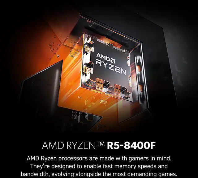 Alt view image 12 of 19 - MSI Codex Z2 Gaming Desktop featuring AMD Ryzen 5 8400F processor, GeForce RTX 5060 Ti 8GB graphics, 16GB DDR5 memory, 1TB NVMe SSD and Windows 11 Home Plus.