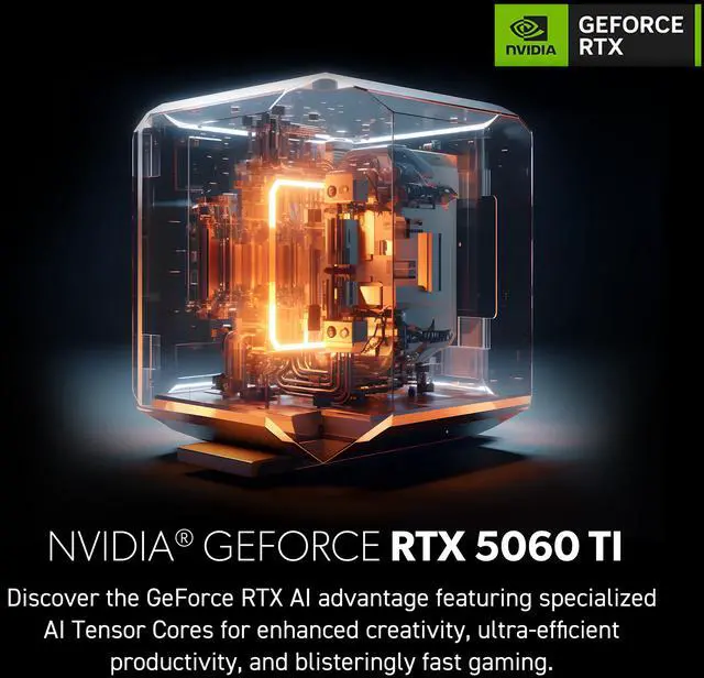 Alt view image 13 of 19 - MSI Codex Z2 Gaming Desktop featuring AMD Ryzen 5 8400F processor, GeForce RTX 5060 Ti 8GB graphics, 16GB DDR5 memory, 1TB NVMe SSD and Windows 11 Home Plus.