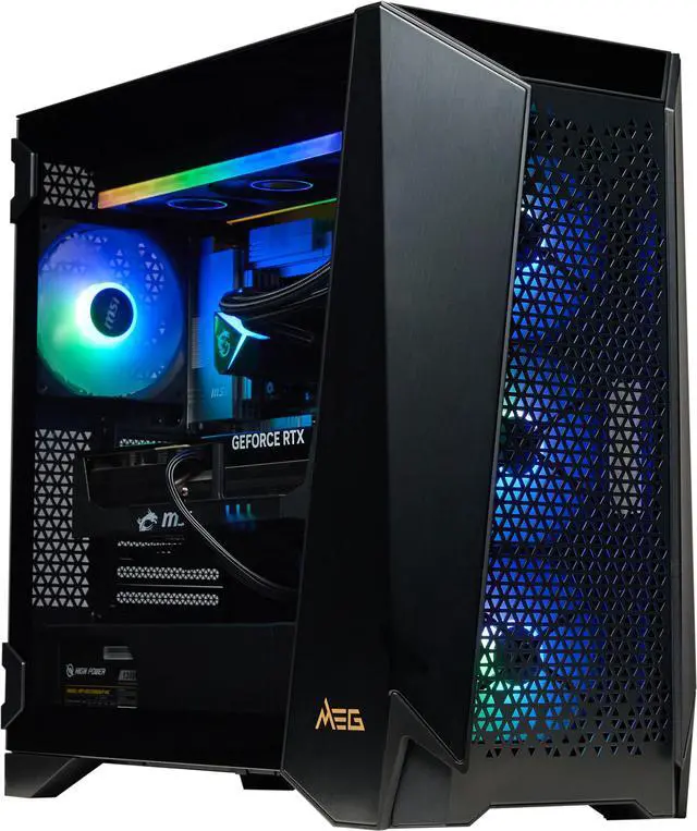 Alt view image 2 of 18 - MSI Infinite ZS Gaming Desktop Ryzen 9 9950X3D RTX 5090 32GB GDDR7 32GB DDR5 2TB NVMe SSD Wi-Fi 6E Windows 11 Home Advanced