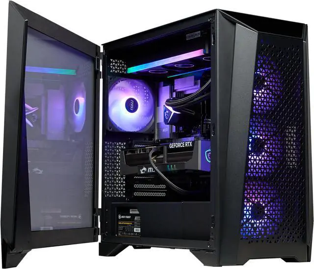 Alt view image 7 of 18 - MSI Infinite ZS Gaming Desktop Ryzen 9 9950X3D RTX 5090 32GB GDDR7 32GB DDR5 2TB NVMe SSD Wi-Fi 6E Windows 11 Home Advanced