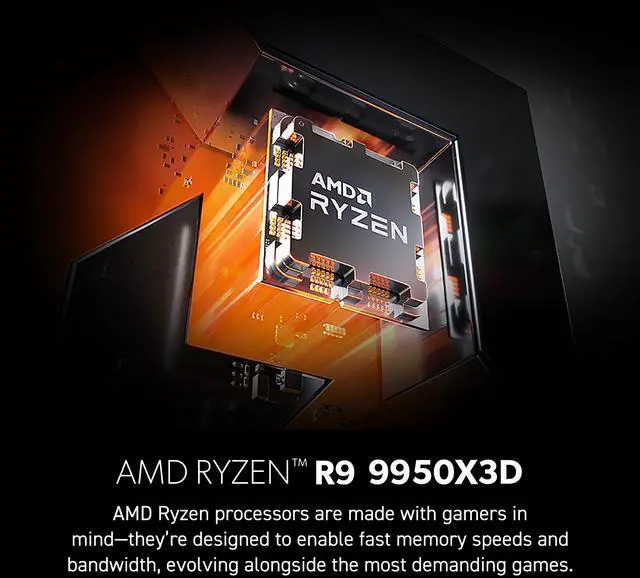 Alt view image 13 of 18 - MSI Infinite ZS Gaming Desktop Ryzen 9 9950X3D RTX 5090 32GB GDDR7 32GB DDR5 2TB NVMe SSD Wi-Fi 6E Windows 11 Home Advanced
