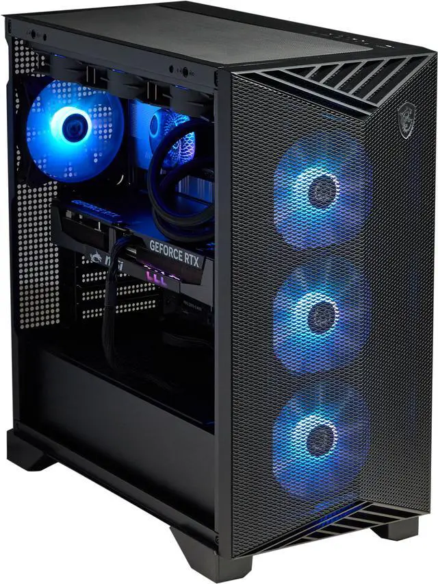 Alt view image 2 of 17 - MSI Aegis RS2 AI Gaming Desktop Core Ultra 7 270K RTX 5070 12GB GDDR7 16GB DDR5 1TB NVMe SSD Wi-Fi 6E Windows 11 Home Advanced