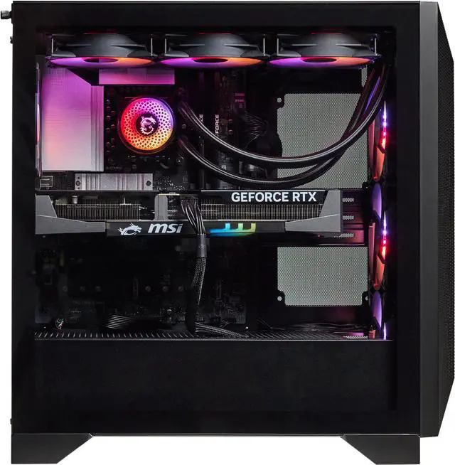Alt view image 8 of 17 - MSI Aegis RS2 AI Gaming Desktop Core Ultra 7 270K RTX 5070 12GB GDDR7 16GB DDR5 1TB NVMe SSD Wi-Fi 6E Windows 11 Home Advanced