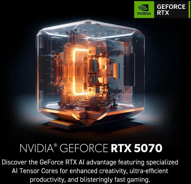 Alt view image 12 of 17 - MSI Aegis RS2 AI Gaming Desktop Core Ultra 7 270K RTX 5070 12GB GDDR7 16GB DDR5 1TB NVMe SSD Wi-Fi 6E Windows 11 Home Advanced