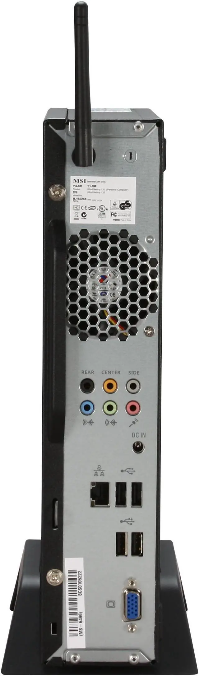 Alt view image 6 of 12 - MSI Desktop PC Wind Nettop CS120 Intel Atom 230 1GB DDR2 160GB HDD Intel GMA 950 Windows XP Home