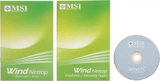 Alt view image 11 of 12 - MSI Desktop PC Wind Nettop CS120 Intel Atom 230 1GB DDR2 160GB HDD Intel GMA 950 Windows XP Home