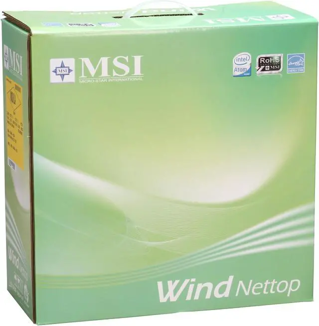 Alt view image 12 of 12 - MSI Desktop PC Wind Nettop CS120 Intel Atom 230 1GB DDR2 160GB HDD Intel GMA 950 Windows XP Home