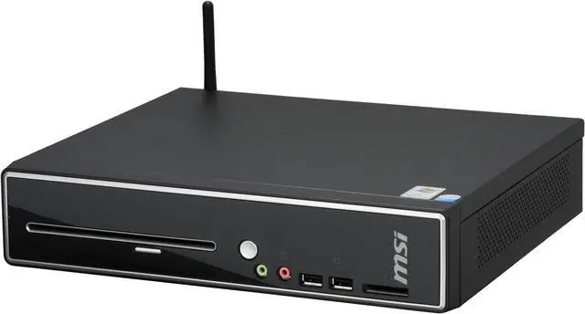 Alt view image 8 of 12 - MSI Desktop PC Wind Nettop CS120 Intel Atom 230 1GB DDR2 160GB HDD Intel GMA 950 Windows XP Home