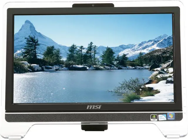 Alt view image 2 of 7 - MSI Desktop PC Wind Top AE2020-30SUS Intel Celeron T3100 4GB DDR2 320GB HDD 20.0" Windows 7 Home Premium