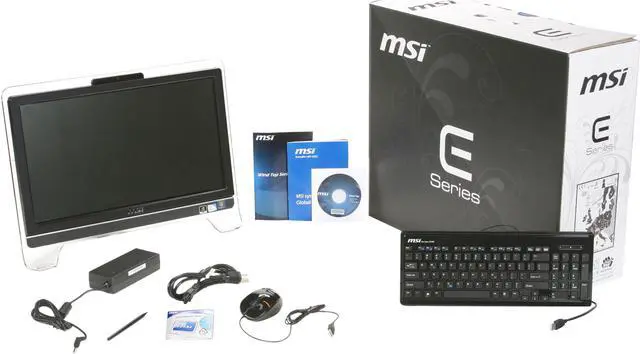 Alt view image 7 of 7 - MSI Desktop PC Wind Top AE2020-30SUS Intel Celeron T3100 4GB DDR2 320GB HDD 20.0" Windows 7 Home Premium
